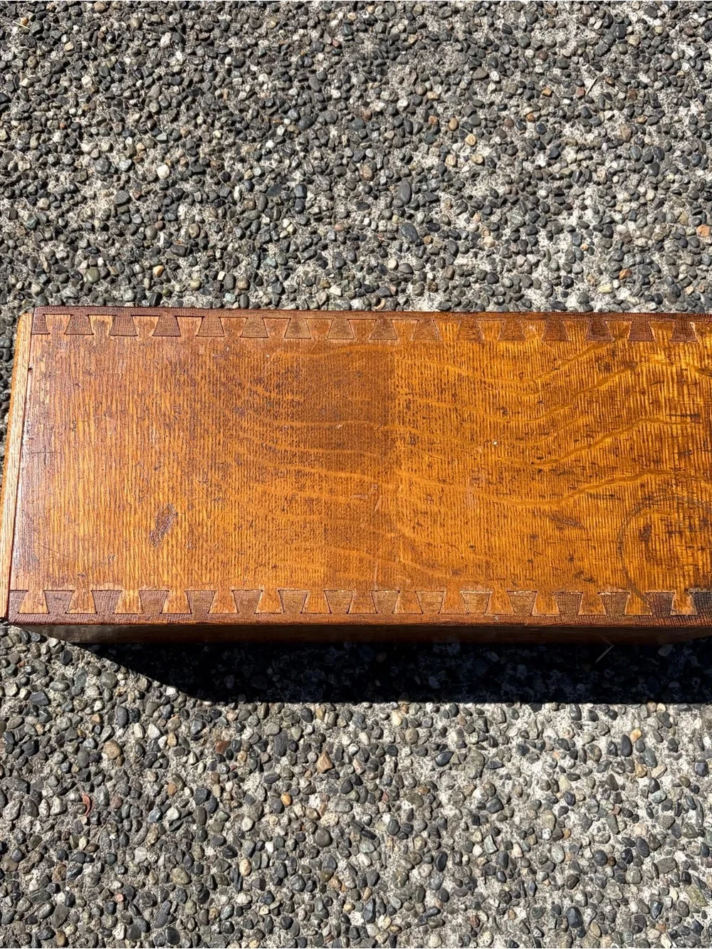 Antique Wooden Single Drawer Index Catalog Card File - Recipe Library Globe